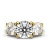 925 Sterling Silver Three Stone Diamond Ring - Image 4