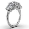 925 Sterling Silver Three Stone Diamond Ring - Image 7