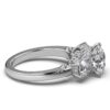 925 Sterling Silver Three Stone Diamond Ring - Image 4