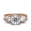 925 Sterling Silver Three Stone Diamond Ring - Image 8