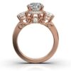 925 Sterling Silver Three Stone Diamond Ring - Image 9