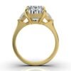 925 Sterling Silver Three Stone Half-Moon Diamond Engagement Ring - Image 9