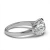 925 Sterling Silver Three Stone Half-Moon Diamond Ring - Image 4