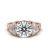 925 Sterling Silver Three Stone Half-Moon Diamond Ring - Image 8