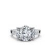 925 Sterling Silver Three Stone Marquise Diamond Engagement Ring - Image 8