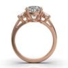 925 Sterling Silver Three Stone Oval Diamond Engagement Ring - Image 7