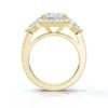 925 Sterling Silver Three Stone Pear Diamond Engagement Ring - Image 9