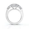 925 Sterling Silver Three Stone Pear Diamond Ring - Image 9