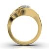 925 Sterling Silver Three Stone Pear Diamond Ring - Image 5