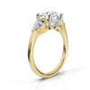 925 sterling silver ring featuring thick gold plating and a slim profile