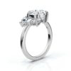 925 sterling silver ring with thick gold plating and clean silhouette
