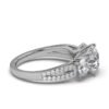 925 Sterling Silver Three Stone Round Diamond Engagement Ring - Image 8