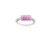 925 Sterling Silver Three Stone Ruby Statement Ring - Image 5