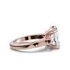 925 Sterling Silver Three Stone Trapezoid Diamond Engagement Ring - Image 4