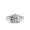 925 Sterling Silver Three Stone Trillion Diamond Engagement Ring - Image 7