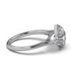 925 Sterling Silver Three Stone Trillion Diamond Ring - Image 8