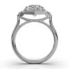 925 Sterling Silver Three Stone Trillion Diamond Ring - Image 9