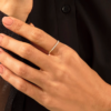925 Sterling Silver Tiny Ball Stacking Ring - Image 3