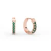 Small hoop earrings with a simple modern silhouette