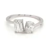 Toi Moi ring with oval and emerald-inspired stone shapes