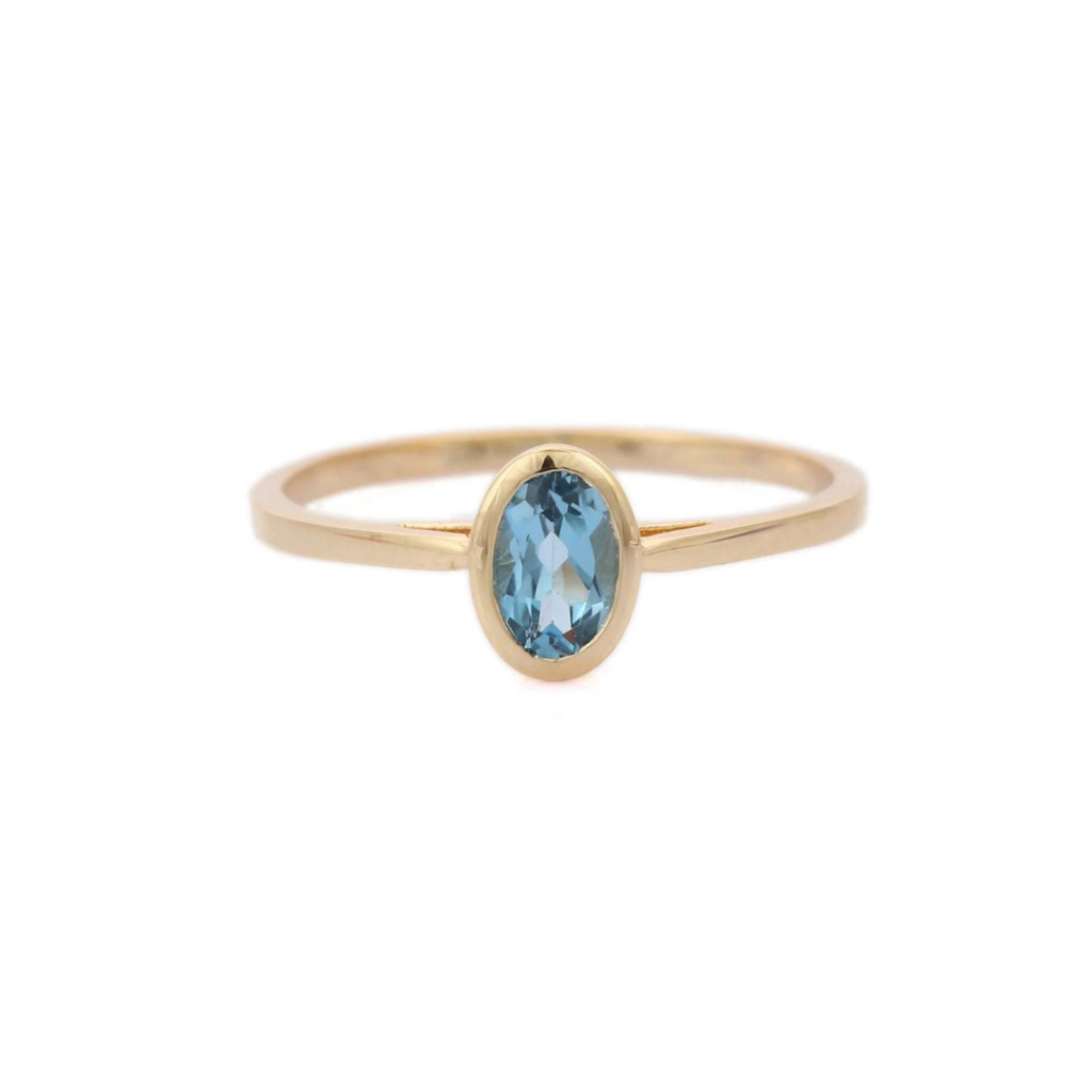 925 Sterling Silver Topaz Ring