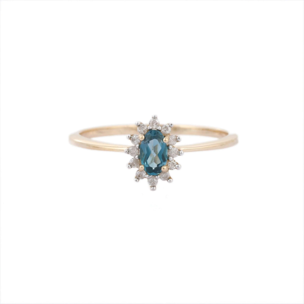 925 Sterling Silver Topaz Ring