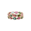 925 Sterling Silver Tourmaline Eternity Band