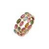 925 Sterling Silver Tourmaline Eternity Band - Image 2