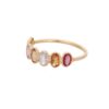 925 Sterling Silver Tourmaline Half Eternity Band - Image 3