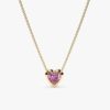 925 Sterling Silver Tourmaline Heart Necklace - Image 5