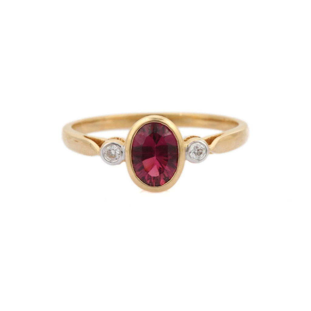925 Sterling Silver Tourmaline Ring