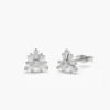 925 sterling silver studs with a clean tapered baguette design