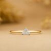 925 Sterling Silver Triple Diamond Cluster Ring - Image 3