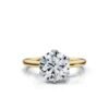 925 Sterling Silver tulip-inspired engagement ring with floral detailing