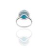 925 Sterling Silver Turquoise And Diamond Ring - Image 10