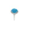 925 Sterling Silver Turquoise And Diamond Ring - Image 7
