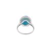 925 Sterling Silver Turquoise And Diamond Ring - Image 9