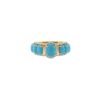 925 Sterling Silver Turquoise and Diamond Ring