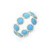 925 Sterling Silver Turquoise Eternity Band - Image 2
