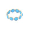 925 Sterling Silver Turquoise Eternity Band - Image 4