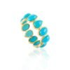 925 Sterling Silver Turquoise Eternity Band - Image 2