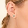 925 Sterling Silver Turquoise Sun Studs