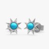 925 Sterling Silver Turquoise Sun Studs - Image 5