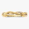 925 Sterling Silver Twisted Diamond Wedding Vintage Ring - Image 4
