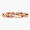 925 Sterling Silver Twisted Diamond Wedding Vintage Ring - Image 5