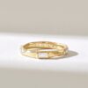 925 Sterling Silver Twisted Eternity Baguette Diamond Ring - Image 2