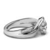 Twisted vine ring with delicate round stones along the band