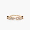 Sterling silver ring with thick gold plating and CZ sparkle