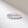 925 Sterling Silver ring with 2.68MM band width and slim profile