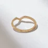 925 Sterling Silver stacking ring with a simple modern V outline